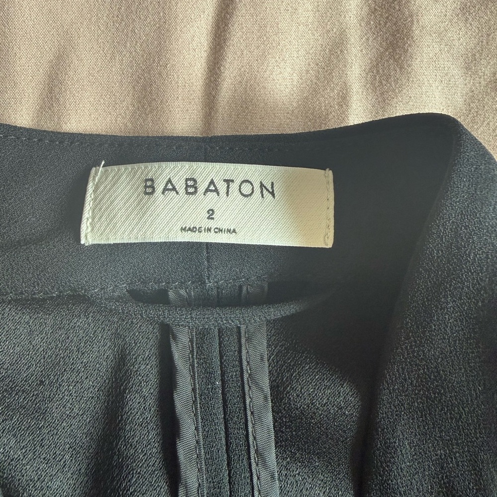 Babaton Black Open-Front Women's Blazer Jacket - Picture 6 of 11